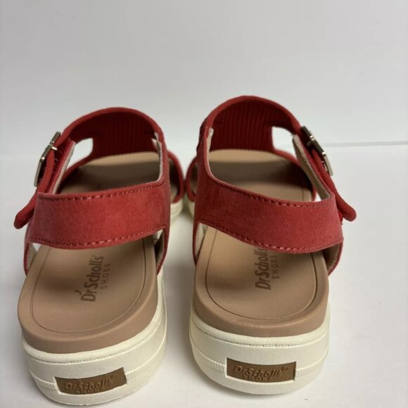 Dr. Scholl’s Women’s Time Off Sun Red Wedge Sandals, Size 11 M - Picture 4 of 6